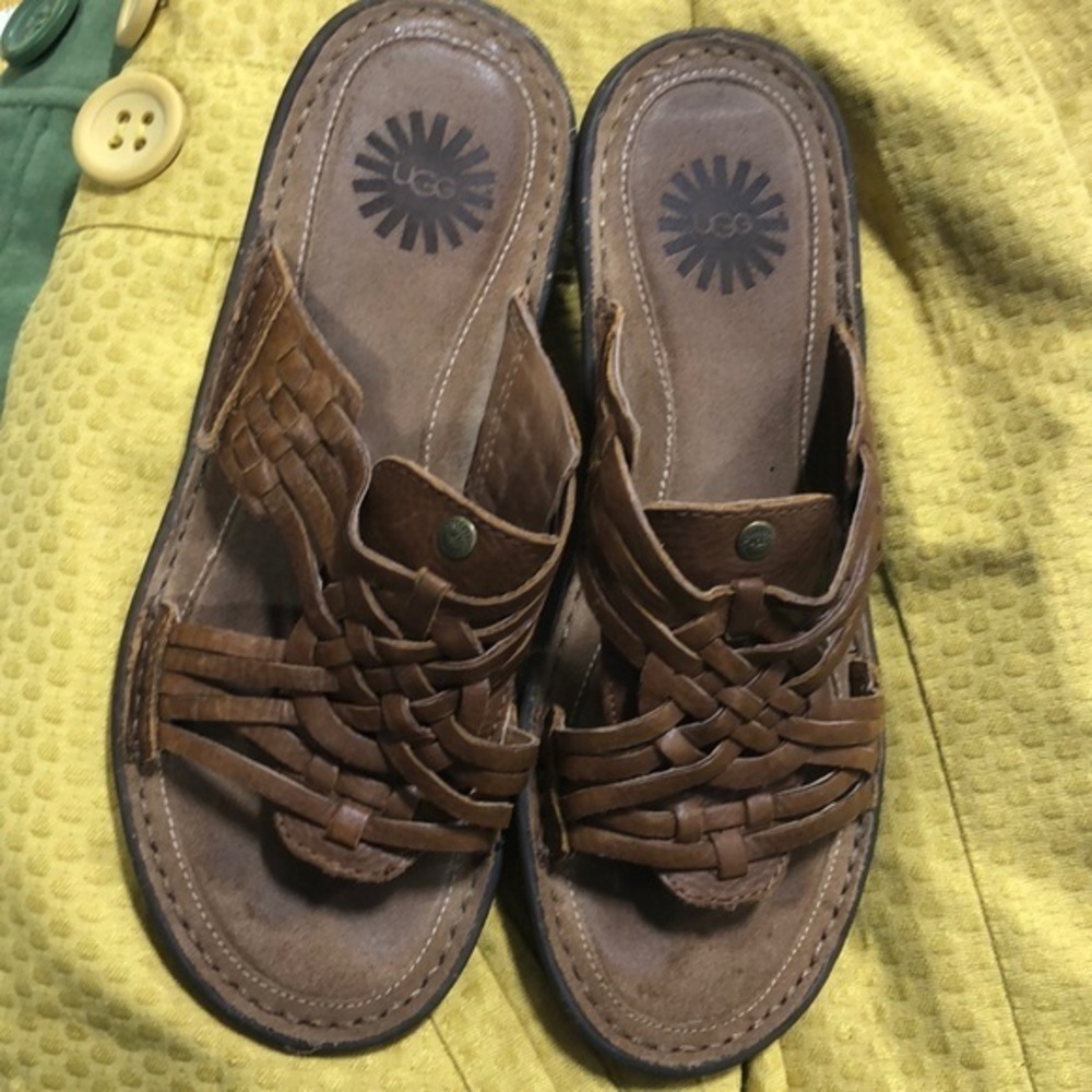 UGG leather‎ sandals women’s size 8